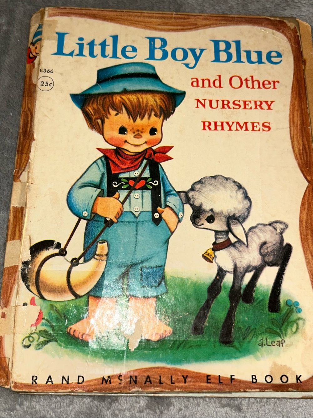Rand McNally Elf Book, Little Boy Blue And Other Nusery Rhymes, 1956 HC